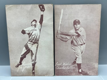 1947-66 Exhibits Salutations Joe Gordon & Charles Keller