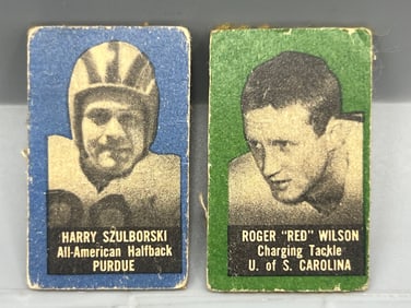 1949-50 Topps Felt Backs Harry Szulborski #83 & Roger "Red" Wilson RC #98