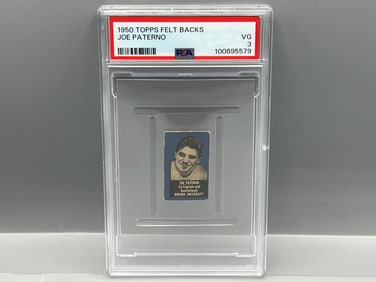 1949-50 Topps Felt Backs Joe Paterno RC #64 PSA VG 3