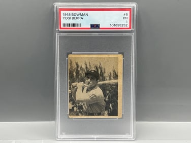 1948 Bowman Yogi Berra RC #6 PSA PR 1