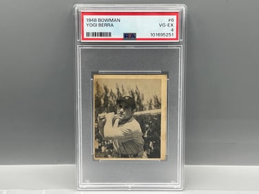 1948 Bowman Yogi Berra RC #6 PSA VG-EX 4