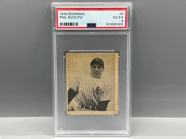 1948 Bowman Phil Rizzuto RC #8 PSA VG-EX 4