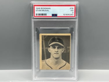 1948 Bowman Stan Musial RC #36 PSA VG 3