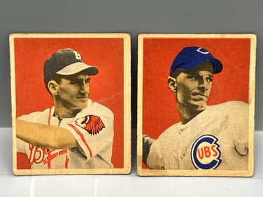 1949 Bowman Al Dark #67 & Andy Pafko #63