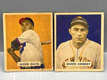1949 Bowman Jackie Mayo #228 & Monte Kennedy #237