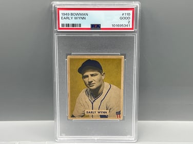 1949 Bowman Early Wynn RC #110 PSA GD 2