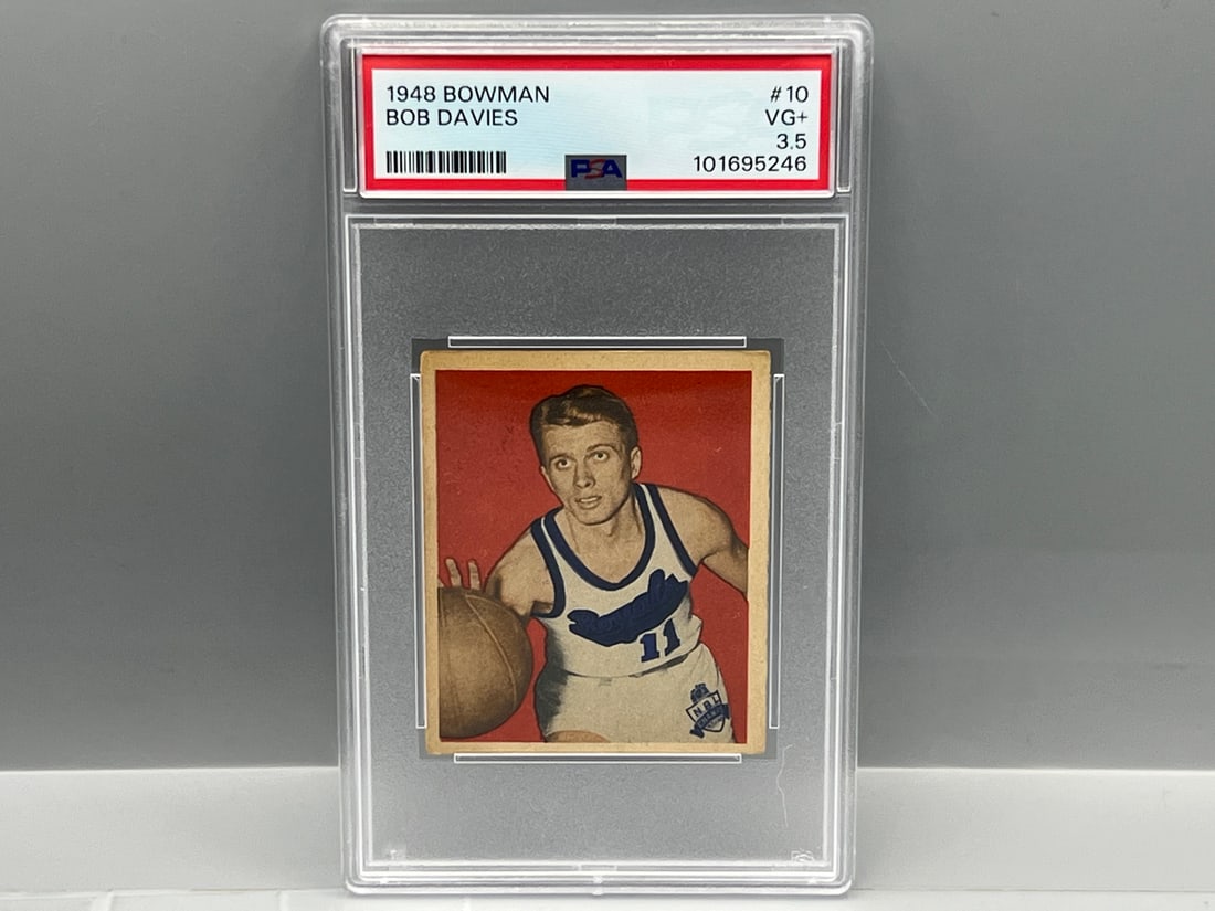 1948 Bowman Bob Davies RC #10 PSA VG+ 3.5 - HOF (1 of 2)