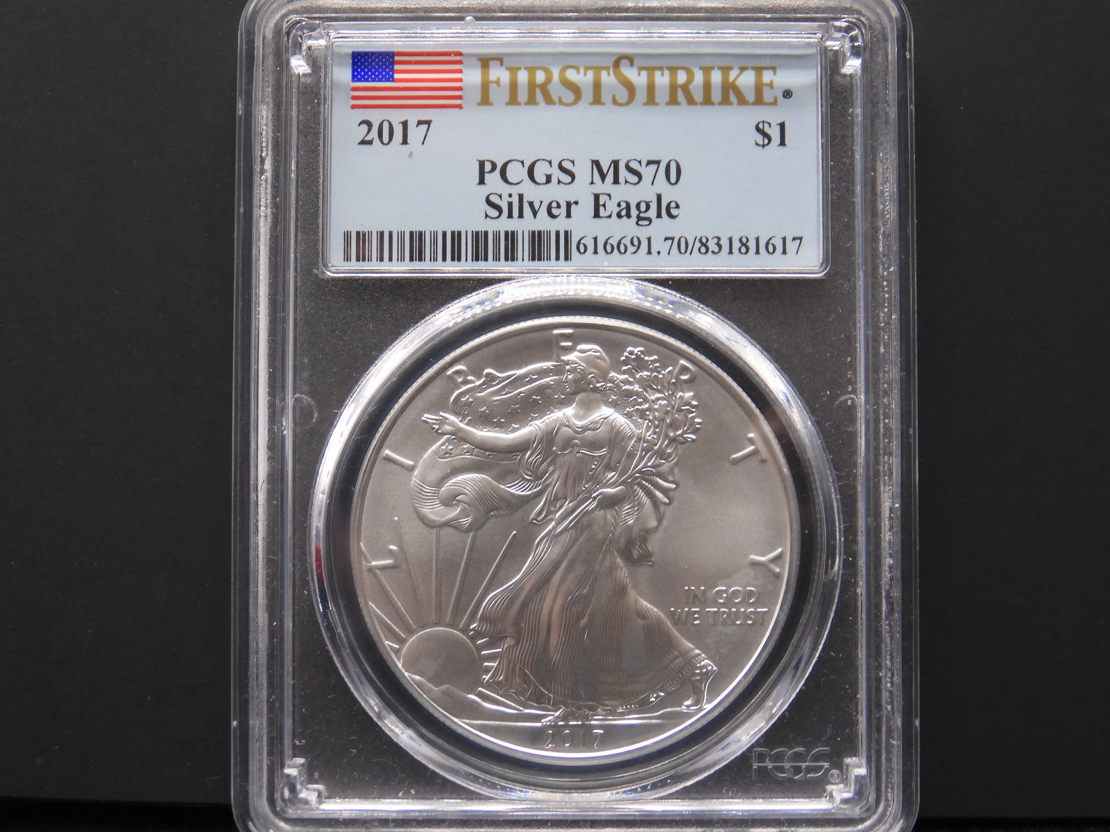 2017 American Silver Eagle - PCGS MS70 *First Strike* (1 of 3)