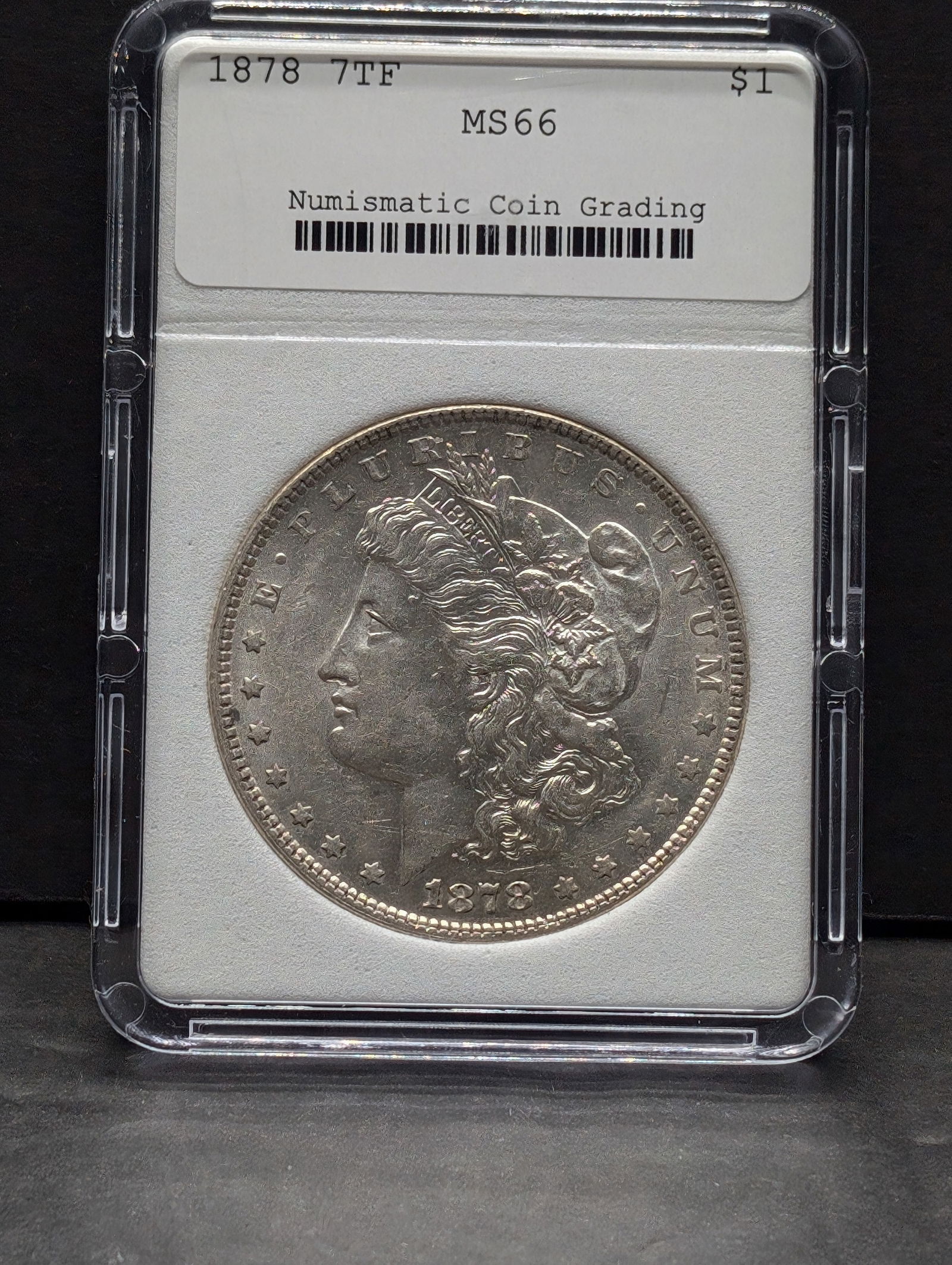 1878 7TF Morgan Silver Dollar - NCG Cert. MS66 (1 of 3)
