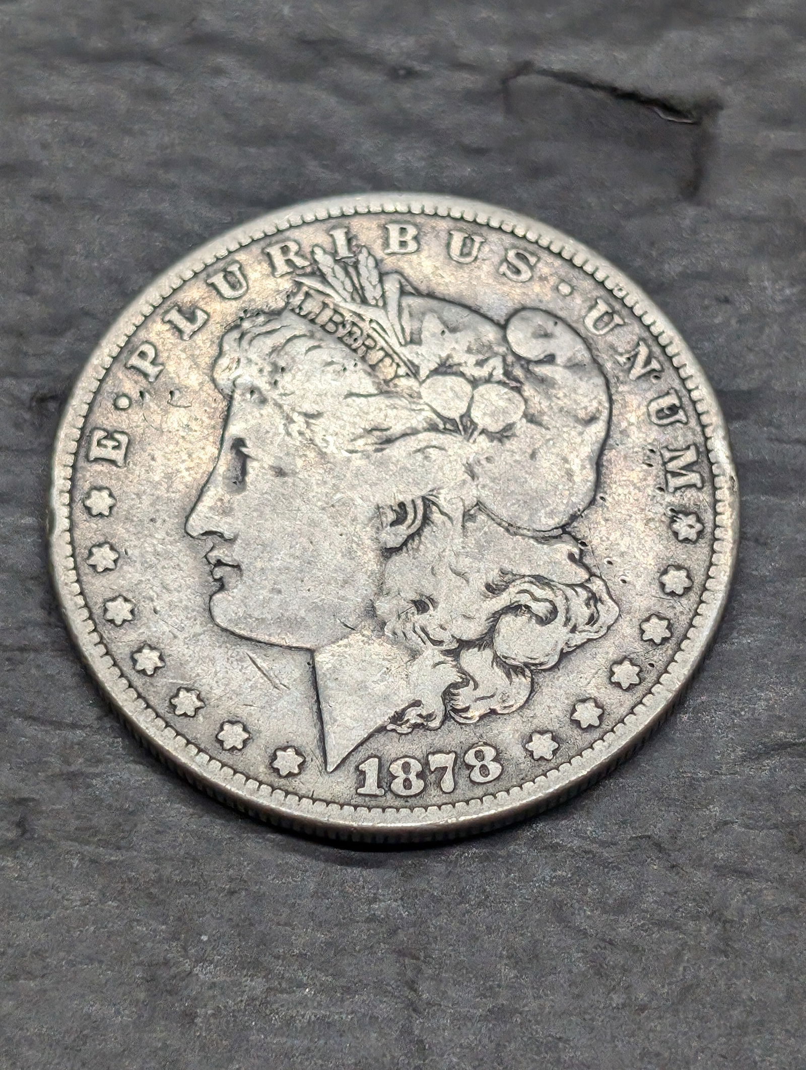 **TOUGH COIN - VG/FINE** 1878 8TF Morgan Silver Dollar (1 of 2)