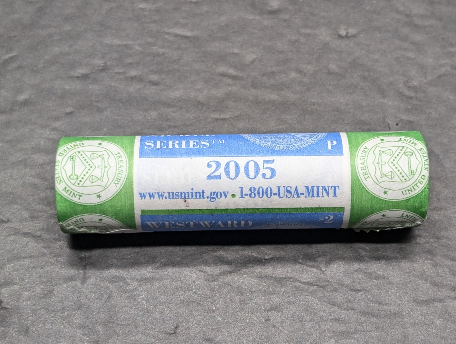Roll Of Unwrapped 2005-P Jefferson Westward Journey Nickels: Roll Of Unwrapped 2005-P Jefferson Westward Journey Nickels