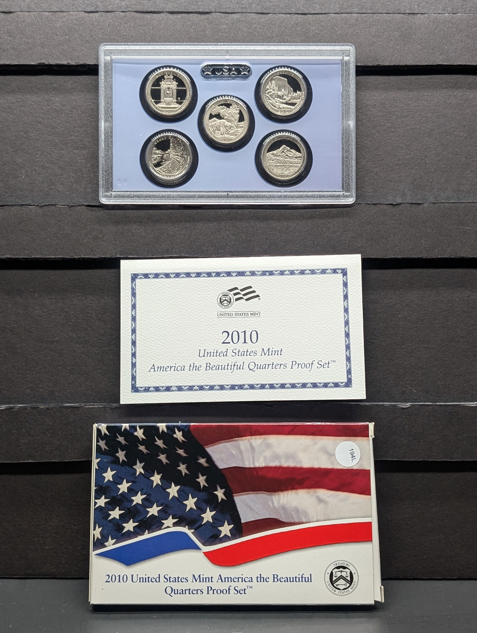 2010-S United States Mint America The Beautiful Quarters Proof Set (1 of 4)