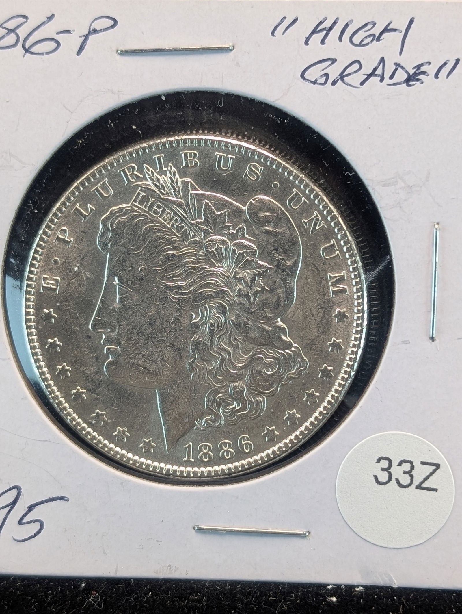 1886-P "High Grade" Morgan Dollar (1 of 2)