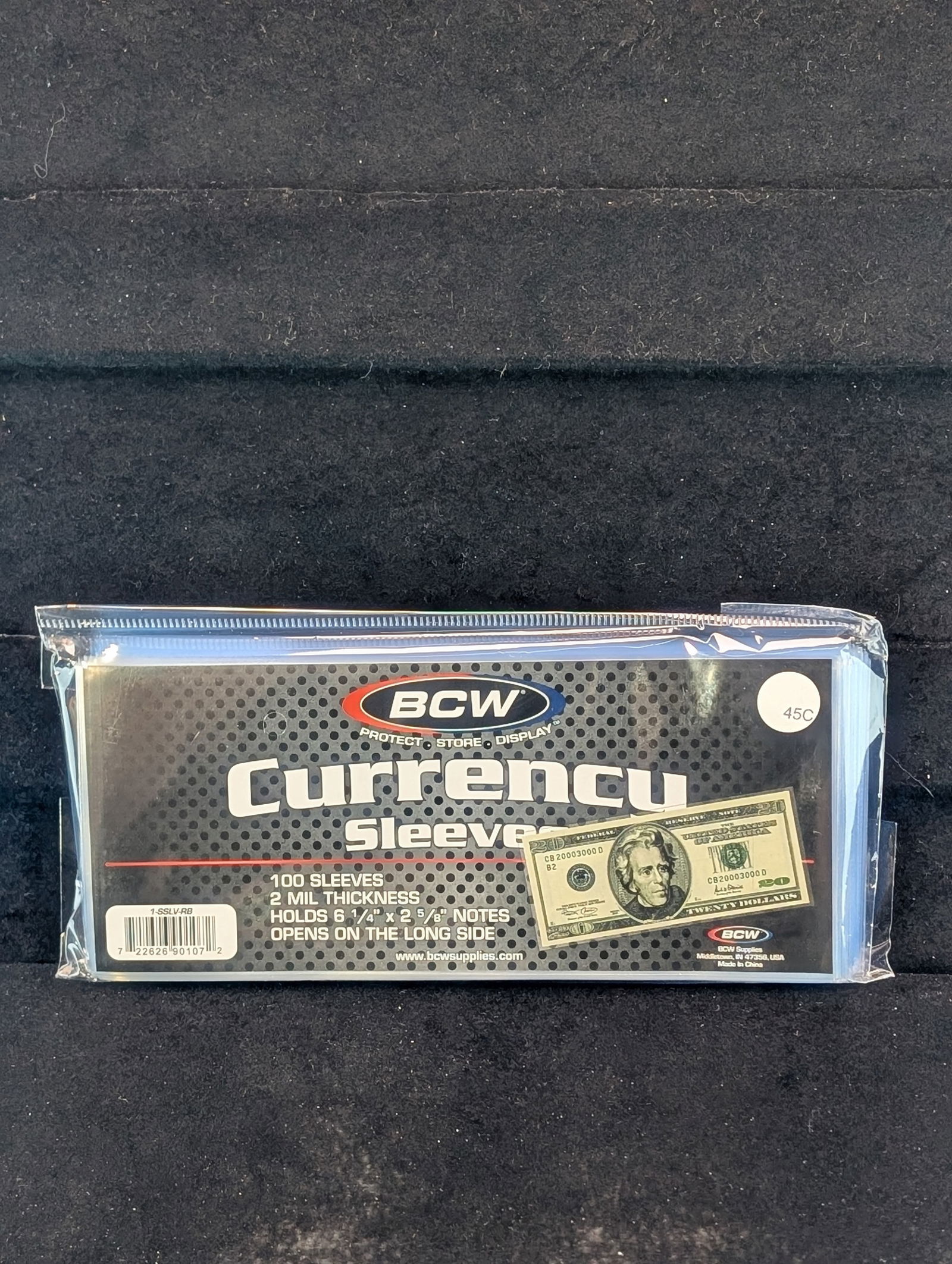 100 BCW Currency Sleeves, New/Sealed (1 of 1)