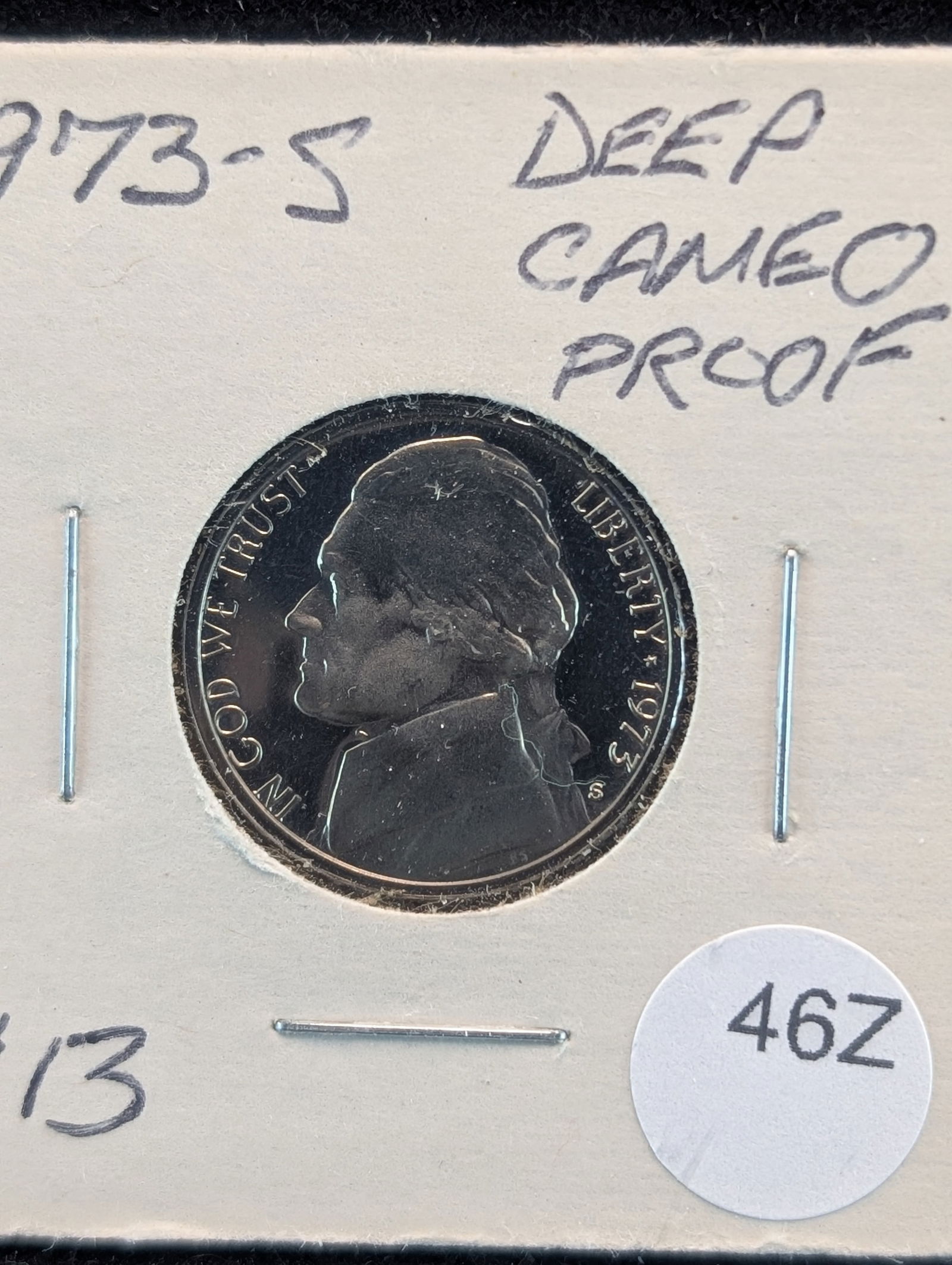 1973-S "Deep Cameo Proof" Jefferson Nickel (1 of 2)