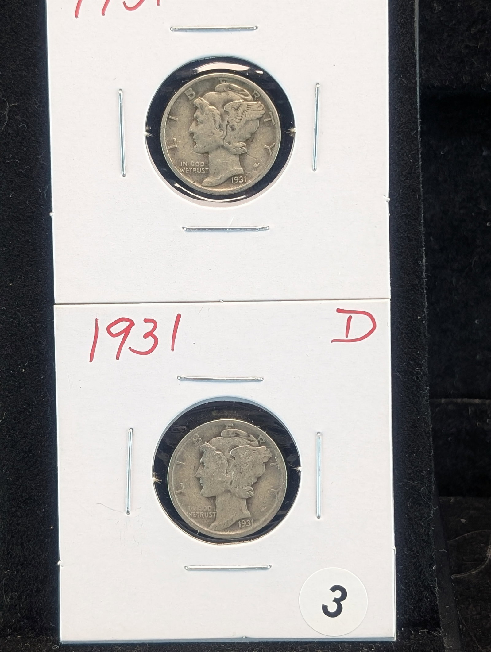 1931 D and 1931 S Mercury Dimes: 1931 D and 1931 S Mercury Dimes