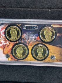 2010-S US Presidential Dollar Proof Coin Set