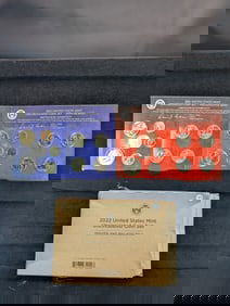 (20 Coins) 2022 US Mint UNC Coin Set P&D OGP