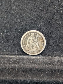 1853 U.S. Seated Liberty Dime w/Arrows - Readable Liberty - Vintage Type Coin