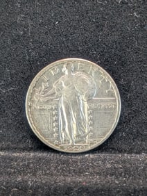 1929-D XF-AU Standing Liberty Quarter - Scare In This Grade