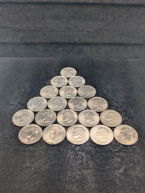 20 1971 Eisenhower Dollars - Three P & Seventeen D