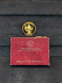 1974 100th Anniversary Kentucky Derby Churchill Downs gold on Sterling Silver Medal