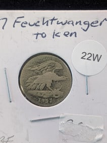 1837 Feuchtwanger Token / Rare
