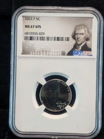 2022-P Jefferson Nickel  NGC MS67 6FS