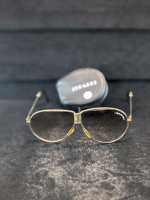 Vintage Foldable Ferrari Sunglasses With Case