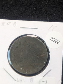 1808 Large One Cent Capped Liberty Coin