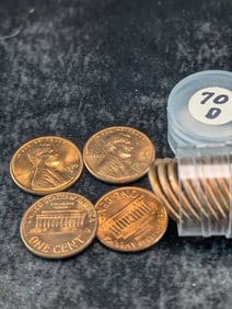 Tube Of 1970-D Lincoln Memorial Cents