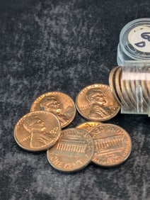 Tube Of 1962-D Lincoln Memorial Cents