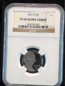 2011-S Jefferson Nickel  NGC PF69 ULTRA CAMEO
