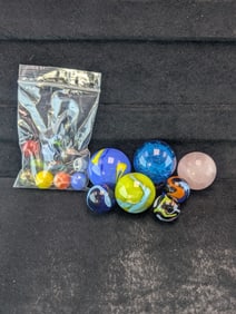 Lot Of Assorted Sized Marbles