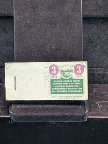 Pad of Vintage Ohio 3 cents Prepaid Sales Tax Coupons