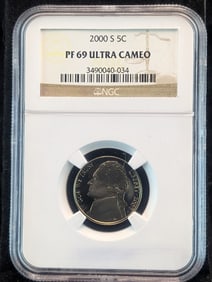2000-S Jefferson Nickel  NGC PF69 ULTRA CAMEO