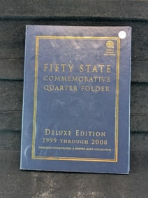 Complete 1999 Through 2008 Fifty State Commemorative Quarter Folder.