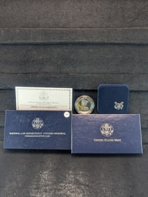 1997-P Nat'l Lw Enforcement Officers Mem Comm Proof Coin - 90% Silver