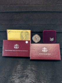 1993-S Thomas Jefferson 250th Anniv Silver Dollar Proof - 90% Silver