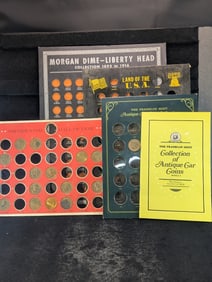 Lot Of Assorted Coin & Medal Holders. Some Empty, Some With Medals. 15 Medals.