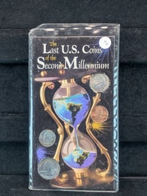 1999 Last Of U.S. Coins Of The Second Millennium Coin Set w/ Jefferson Nickel, Lincoln Memorial
