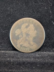 1807 Over 6 U.S. Draped Bust Large Cent - Rare Vintage Type Coin