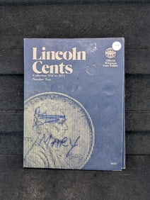 Almost Complete Whitman Lincoln Cents Book - 1941 to 1976 Pennies - Missing One Coin