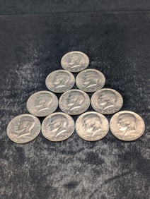 Ten 1979-P Kennedy Half Dollars