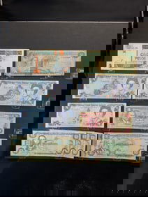 Lot of 11 Caribbean Notes (Currency)