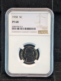 1958 Jefferson Nickel NGC PF68