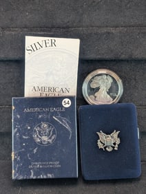 1995 P Proof American Silver Eagle 1 oz Coin OGP