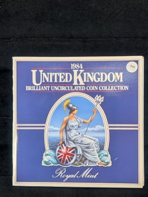 1984 United Kingdom BU Coin Collection by The Royal Canadian Mint - Eight Coin Set