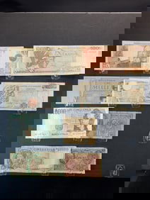Lot Of 12 Mediterranean Notes (Currency)
