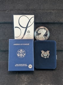 2005 W Proof American Silver Eagle 1 oz OGP